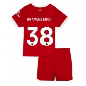 Billige Liverpool Ryan Gravenberch #38 Hjemmebanetrøje Børn 2023-24 Kort ærmer (+ bukser)