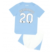 Billige Manchester City Bernardo Silva #20 Hjemmebanetrøje Børn 2023-24 Kort ærmer (+ bukser)