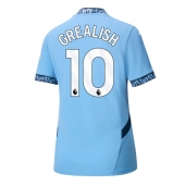 Billige Manchester City Jack Grealish #10 Hjemmebanetrøje Dame 2024-25 Kort ærmer