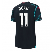 Billige Manchester City Jeremy Doku #11 Tredje trøje Dame 2023-24 Kort ærmer