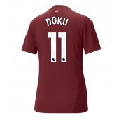 Billige Manchester City Jeremy Doku #11 Tredje trøje Dame 2024-25 Kort ærmer