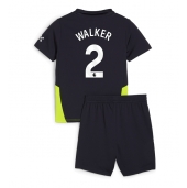 Billige Manchester City Kyle Walker #2 Udebanetrøje Børn 2024-25 Kort ærmer (+ bukser)