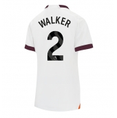 Billige Manchester City Kyle Walker #2 Udebanetrøje Dame 2023-24 Kort ærmer