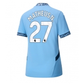 Billige Manchester City Matheus Nunes #27 Hjemmebanetrøje Dame 2024-25 Kort ærmer