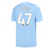 Billige Manchester City Phil Foden #47 Hjemmebanetrøje 2023-24 Kort ærmer