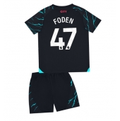 Billige Manchester City Phil Foden #47 Tredje trøje Børn 2023-24 Kort ærmer (+ bukser)