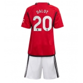 Billige Manchester United Diogo Dalot #20 Hjemmebanetrøje Børn 2023-24 Kort ærmer (+ bukser)