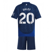 Billige Manchester United Diogo Dalot #20 Udebanetrøje Børn 2024-25 Kort ærmer (+ bukser)