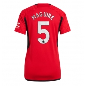 Billige Manchester United Harry Maguire #5 Hjemmebanetrøje Dame 2023-24 Kort ærmer