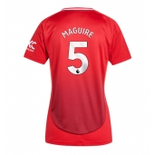 Billige Manchester United Harry Maguire #5 Hjemmebanetrøje Dame 2024-25 Kort ærmer