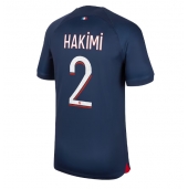 Billige Paris Saint-Germain Achraf Hakimi #2 Hjemmebanetrøje 2023-24 Kort ærmer