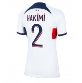 Billige Paris Saint-Germain Achraf Hakimi #2 Udebanetrøje Dame 2023-24 Kort ærmer