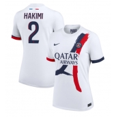 Billige Paris Saint-Germain Achraf Hakimi #2 Udebanetrøje Dame 2024-25 Kort ærmer