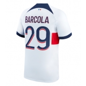 Billige Paris Saint-Germain Bradley Barcola #29 Udebanetrøje 2023-24 Kort ærmer