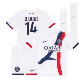 Billige Paris Saint-Germain Desire Doue #14 Udebanetrøje Børn 2024-25 Kort ærmer (+ bukser)