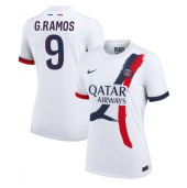 Billige Paris Saint-Germain Goncalo Ramos #9 Udebanetrøje Dame 2024-25 Kort ærmer