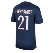 Billige Paris Saint-Germain Lucas Hernandez #21 Hjemmebanetrøje 2023-24 Kort ærmer