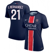 Billige Paris Saint-Germain Lucas Hernandez #21 Hjemmebanetrøje Dame 2024-25 Kort ærmer