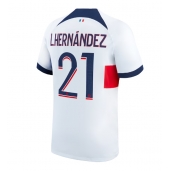 Billige Paris Saint-Germain Lucas Hernandez #21 Udebanetrøje 2023-24 Kort ærmer