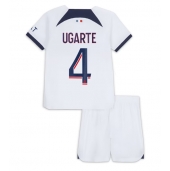 Billige Paris Saint-Germain Manuel Ugarte #4 Udebanetrøje Børn 2023-24 Kort ærmer (+ bukser)