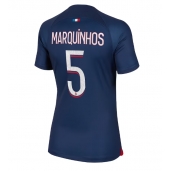 Billige Paris Saint-Germain Marquinhos #5 Hjemmebanetrøje Dame 2023-24 Kort ærmer