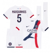 Billige Paris Saint-Germain Marquinhos #5 Udebanetrøje Børn 2024-25 Kort ærmer (+ bukser)