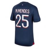 Billige Paris Saint-Germain Nuno Mendes #25 Hjemmebanetrøje 2023-24 Kort ærmer