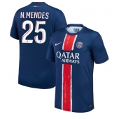 Billige Paris Saint-Germain Nuno Mendes #25 Hjemmebanetrøje 2024-25 Kort ærmer