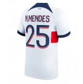 Billige Paris Saint-Germain Nuno Mendes #25 Udebanetrøje 2023-24 Kort ærmer