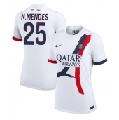 Billige Paris Saint-Germain Nuno Mendes #25 Udebanetrøje Dame 2024-25 Kort ærmer