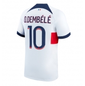 Billige Paris Saint-Germain Ousmane Dembele #10 Udebanetrøje 2023-24 Kort ærmer