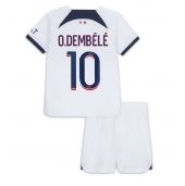 Billige Paris Saint-Germain Ousmane Dembele #10 Udebanetrøje Børn 2023-24 Kort ærmer (+ bukser)