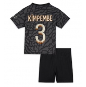 Billige Paris Saint-Germain Presnel Kimpembe #3 Tredje trøje Børn 2023-24 Kort ærmer (+ bukser)