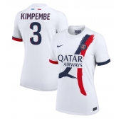 Billige Paris Saint-Germain Presnel Kimpembe #3 Udebanetrøje Dame 2024-25 Kort ærmer