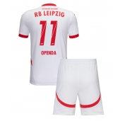 Billige RB Leipzig Lois Openda #11 Hjemmebanetrøje Børn 2024-25 Kort ærmer (+ bukser)