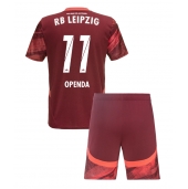 Billige RB Leipzig Lois Openda #11 Udebanetrøje Børn 2024-25 Kort ærmer (+ bukser)