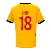 Billige RC Lens Andy Diouf #18 Hjemmebanetrøje 2024-25 Kort ærmer