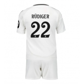 Billige Real Madrid Antonio Rudiger #22 Hjemmebanetrøje Børn 2024-25 Kort ærmer (+ bukser)