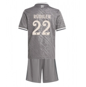 Billige Real Madrid Antonio Rudiger #22 Tredje trøje Børn 2024-25 Kort ærmer (+ bukser)