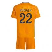 Billige Real Madrid Antonio Rudiger #22 Udebanetrøje Børn 2024-25 Kort ærmer (+ bukser)