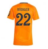 Billige Real Madrid Antonio Rudiger #22 Udebanetrøje Dame 2024-25 Kort ærmer