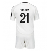 Billige Real Madrid Brahim Diaz #21 Hjemmebanetrøje Børn 2024-25 Kort ærmer (+ bukser)