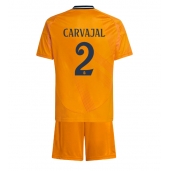 Billige Real Madrid Daniel Carvajal #2 Udebanetrøje Børn 2024-25 Kort ærmer (+ bukser)