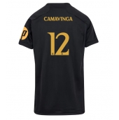 Billige Real Madrid Eduardo Camavinga #12 Tredje trøje Dame 2023-24 Kort ærmer