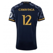 Billige Real Madrid Eduardo Camavinga #12 Udebanetrøje 2023-24 Kort ærmer