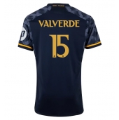 Billige Real Madrid Federico Valverde #15 Udebanetrøje 2023-24 Kort ærmer