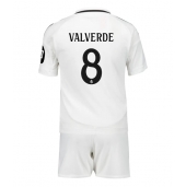 Billige Real Madrid Federico Valverde #8 Hjemmebanetrøje Børn 2024-25 Kort ærmer (+ bukser)