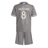 Billige Real Madrid Federico Valverde #8 Tredje trøje Børn 2024-25 Kort ærmer (+ bukser)