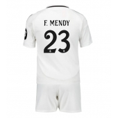 Billige Real Madrid Ferland Mendy #23 Hjemmebanetrøje Børn 2024-25 Kort ærmer (+ bukser)