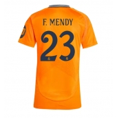 Billige Real Madrid Ferland Mendy #23 Udebanetrøje Dame 2024-25 Kort ærmer